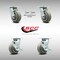 Service Caster 5 Inch SS Thermoplastic Caster Set with Roller Bearing 2 Swivel Lock 2 Brake SCC SCC-SS30S520-TPRRF-BSL-2-TLB-2 - alternate 5